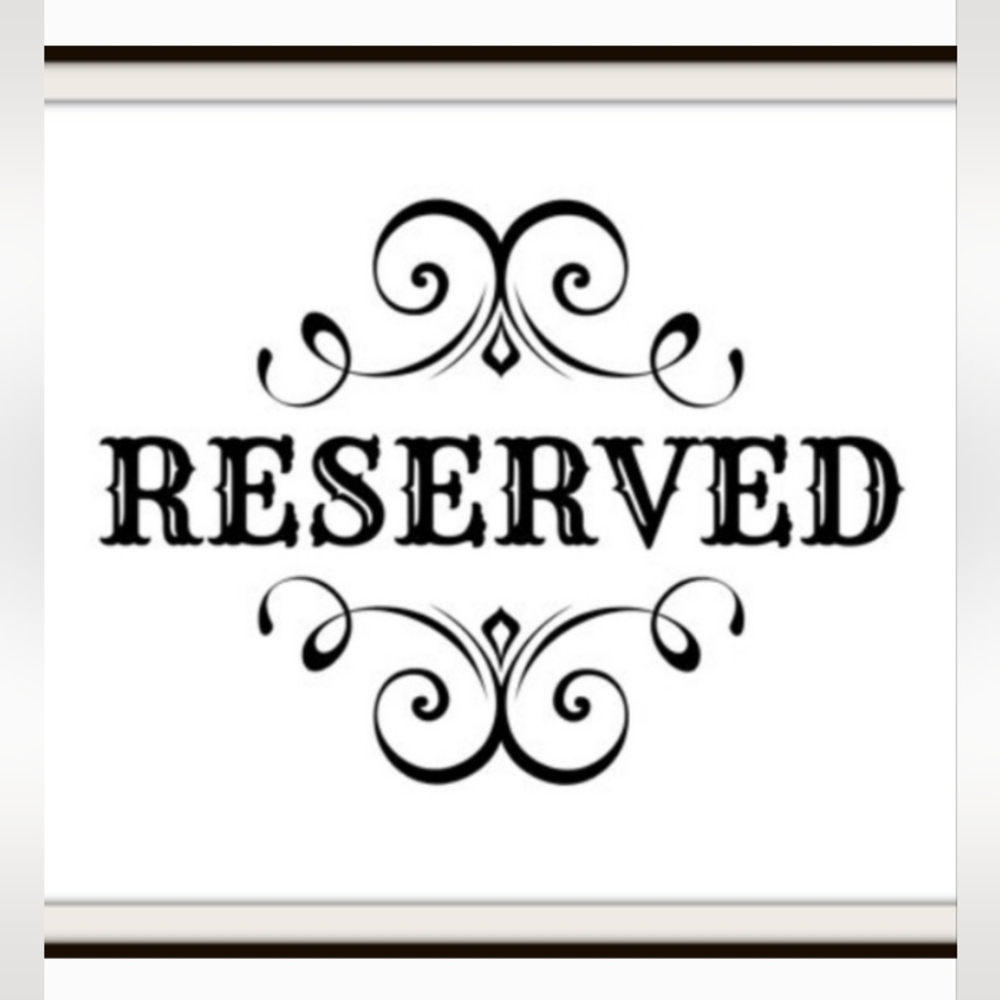 Floral Reserved Sign - Picture 3 of 3